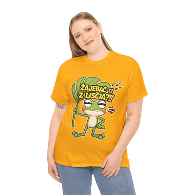 "Żajebać Ci z liścia?" Koszulka, Funny T-Shirt