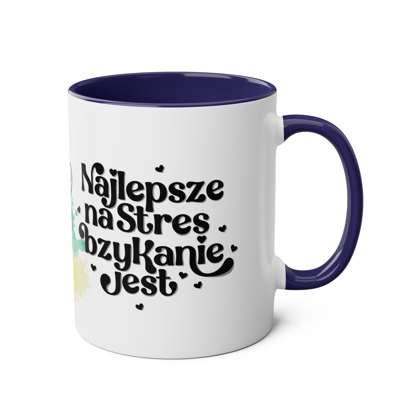 Najlpesze na stres...Kubek Dwukolorowy, Couple Coffee Mug - Two-Tone 11oz