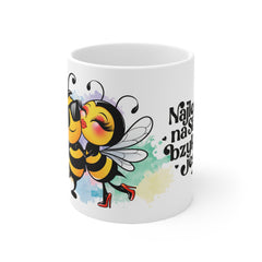 Najlepsze na stres bzykanie jest - Biały Kubek ceramiczny