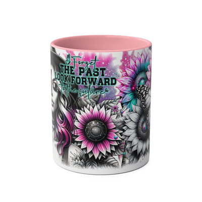 Forget The Past - Two-Tone Afirmation Mug