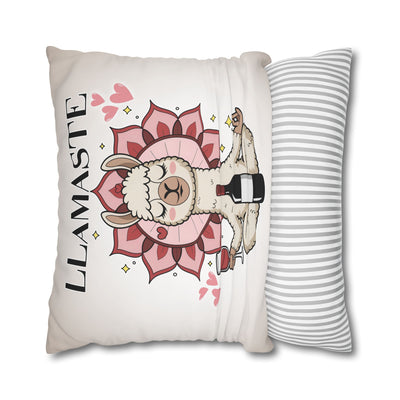 Llamaste Poly Canvas Pillowcase Poszewka