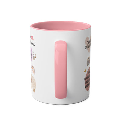 Self-Love Inspirational Coffee Mug – Two-Tone 11oz