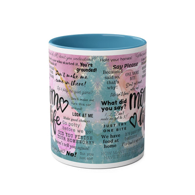 Mom Life Two-Tone Coffee Mugs, 11oz