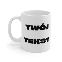 Personalizowany biały kubek ceramiczny 330 ml