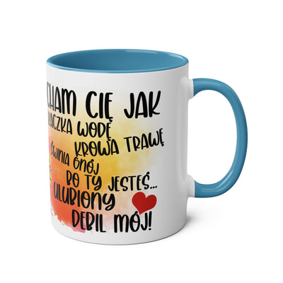 Kocham Cię jak... Dwukolorowy Kubek