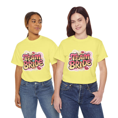 Team Bride Unisex Heavy Cotton Tee - Perfect for Bachelorette Parties & Bridal Celebrations