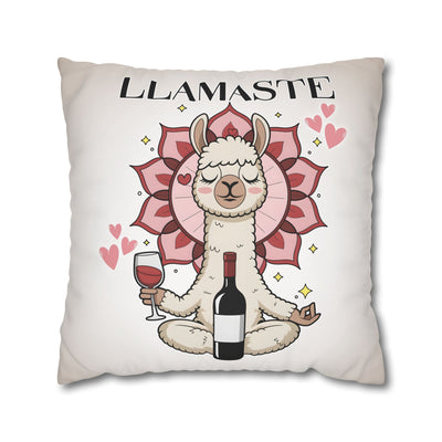 Llamaste Poly Canvas Pillowcase Poszewka