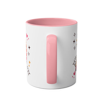 Unicorn Two-Tone Coffee Mug - 11oz Born to Be Awesome Design