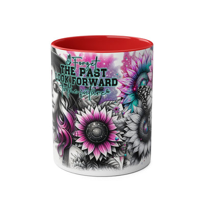 Forget The Past - Two-Tone Afirmation Mug