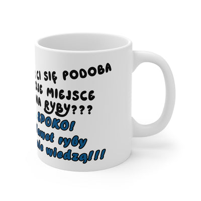 Zabawny Kubek Biały dla Wędkarza - Ceramic Coffee Cups 11oz & 15oz