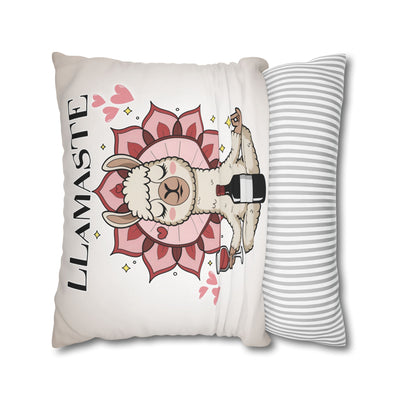 Unwind with Wine - Poly Canvas Pillowcase
