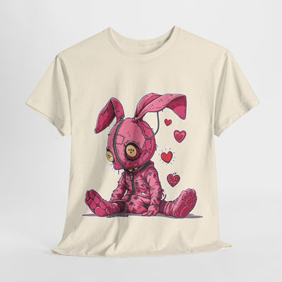 Pink Bunny with Chains Unisex Heavy Cotton Tee