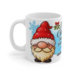 Merry Christmas Santa Mug, Holiday Coffee Cup, Fun Gift for Him/Her, Winter Cheer, Unique Collectible