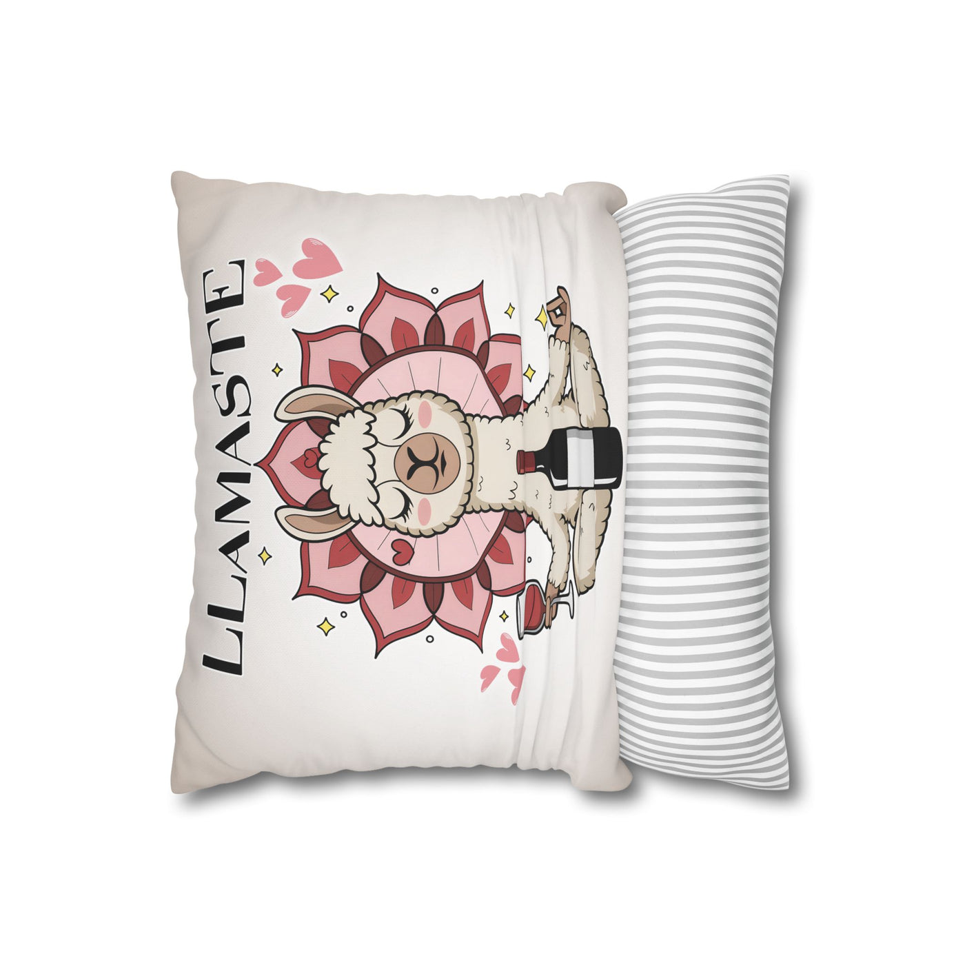 Unwind with Wine - Poly Canvas Pillowcase