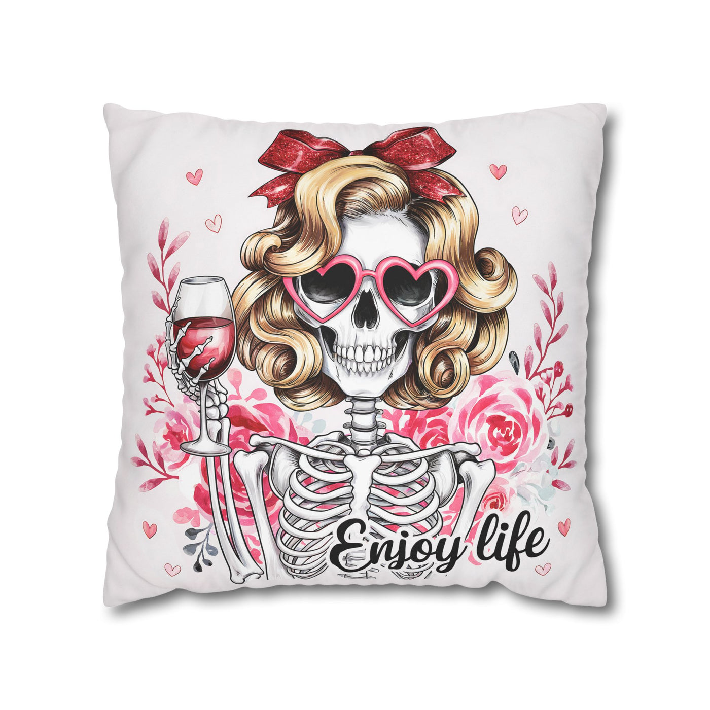 Enjoy Life Pillowcase – Chic Decor for Fun Celebrations