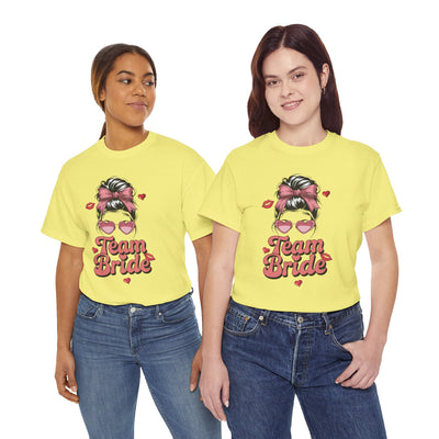 Team Bride Cotton Tee - Perfect for Bridal Parties and Weddings