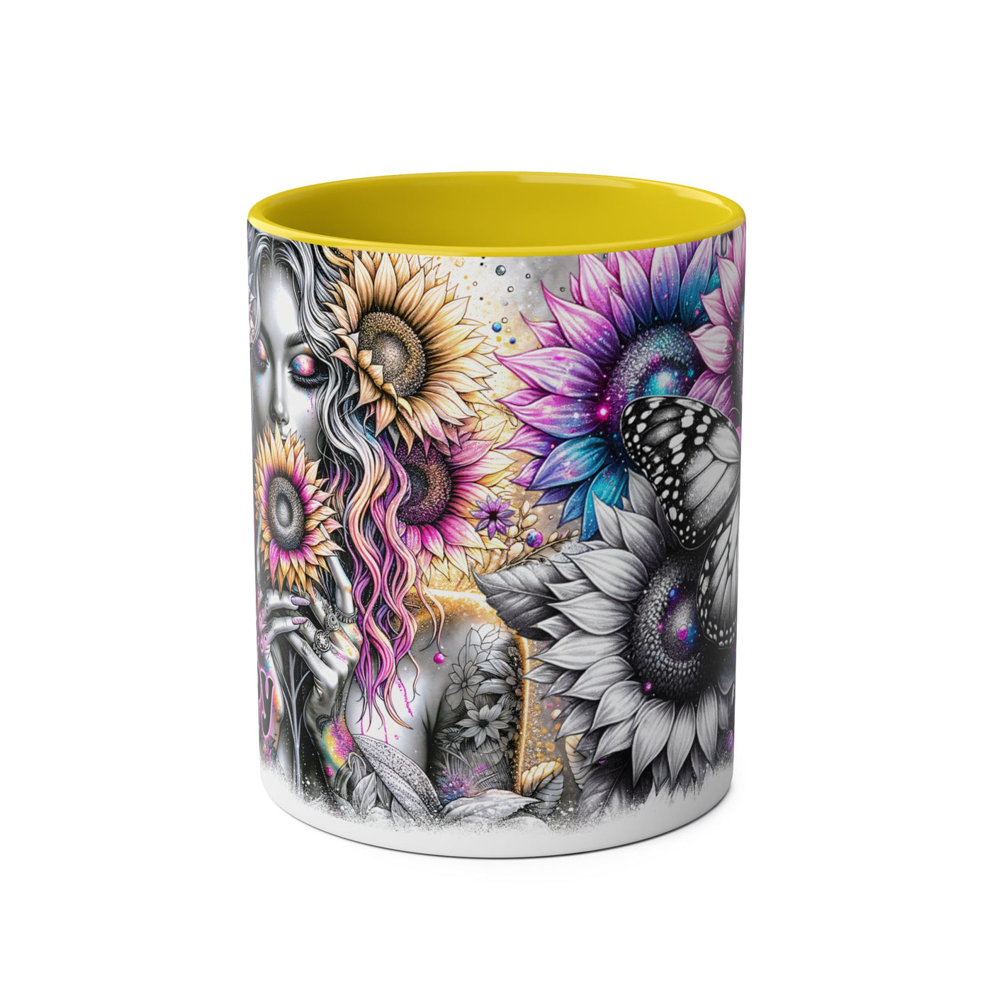 Be Happy Two-Tone Afirmation Mug
