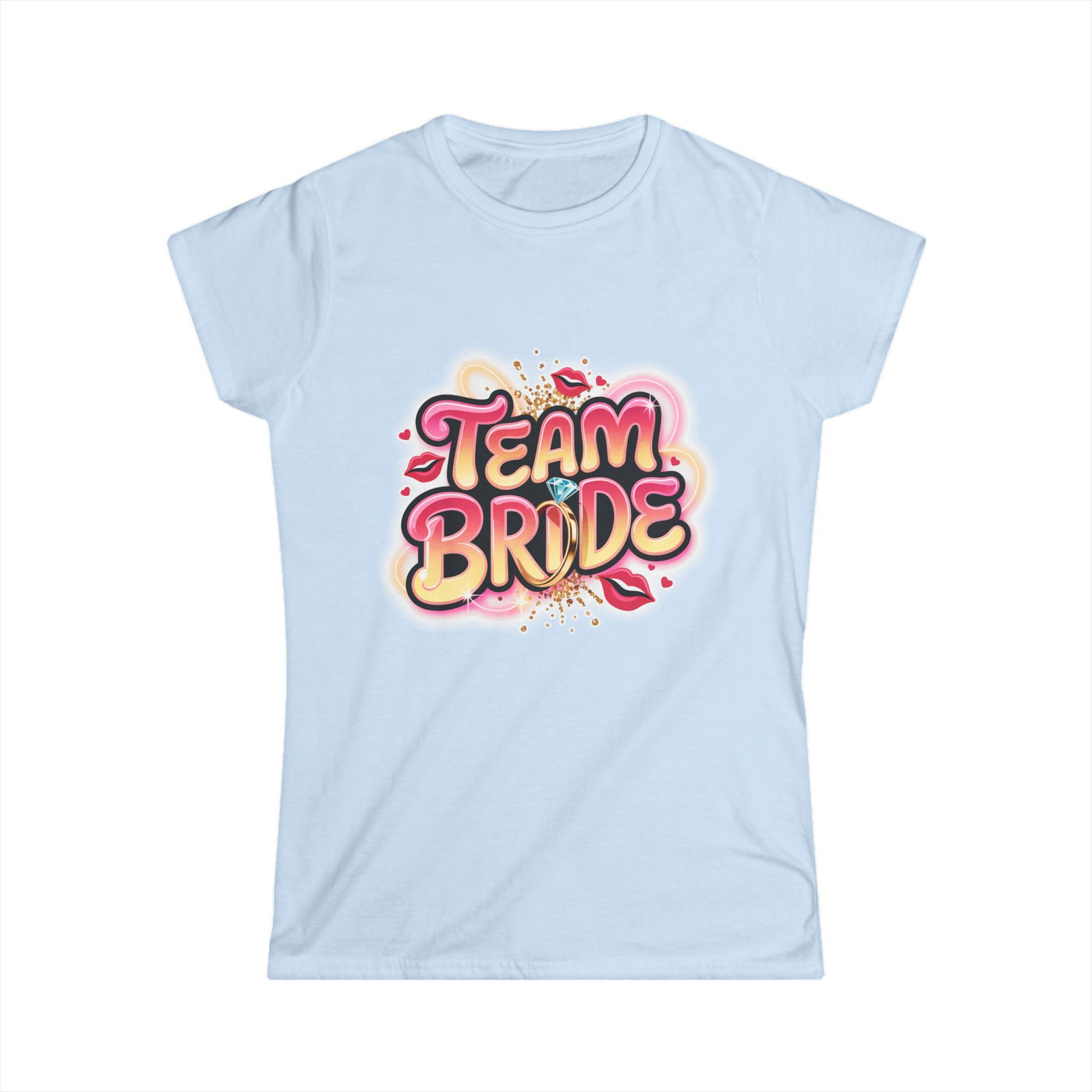 Team Bride Women's Softstyle Tee - Perfect for Bachelorette Parties