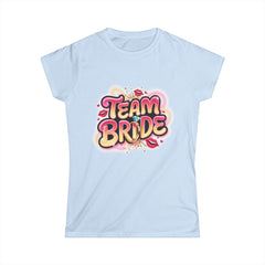 Team Bride Women's Softstyle Tee - Perfect for Bachelorette Parties
