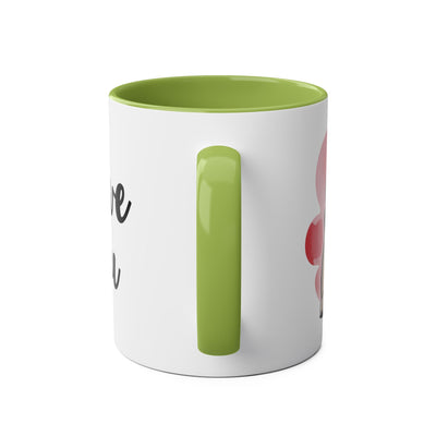 I Love You Two-Tones Mug with Cute Pug Dog