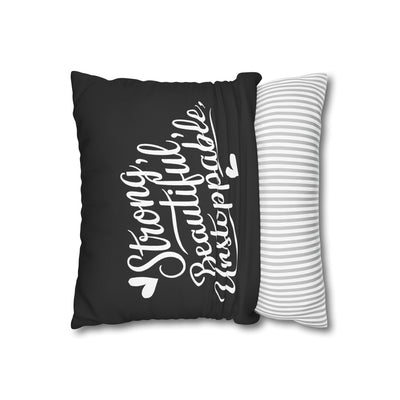 Canvas Pillowcase - Chic Retro Print Stylish Home Decor
