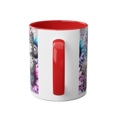 Be Happy Two-Tone Afirmation Mug