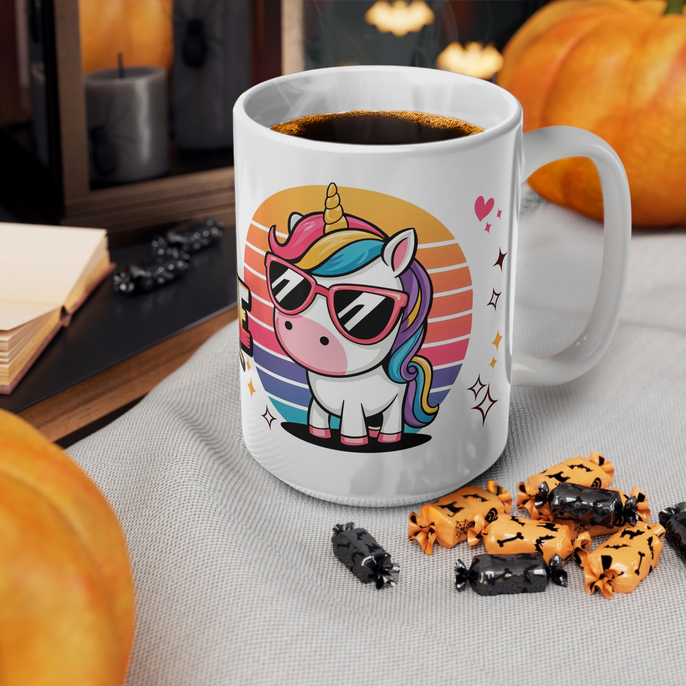 Mug - Born to Be Awesome Unicorn Ceramic Coffee Mug - Fun 11oz & 15oz Cups