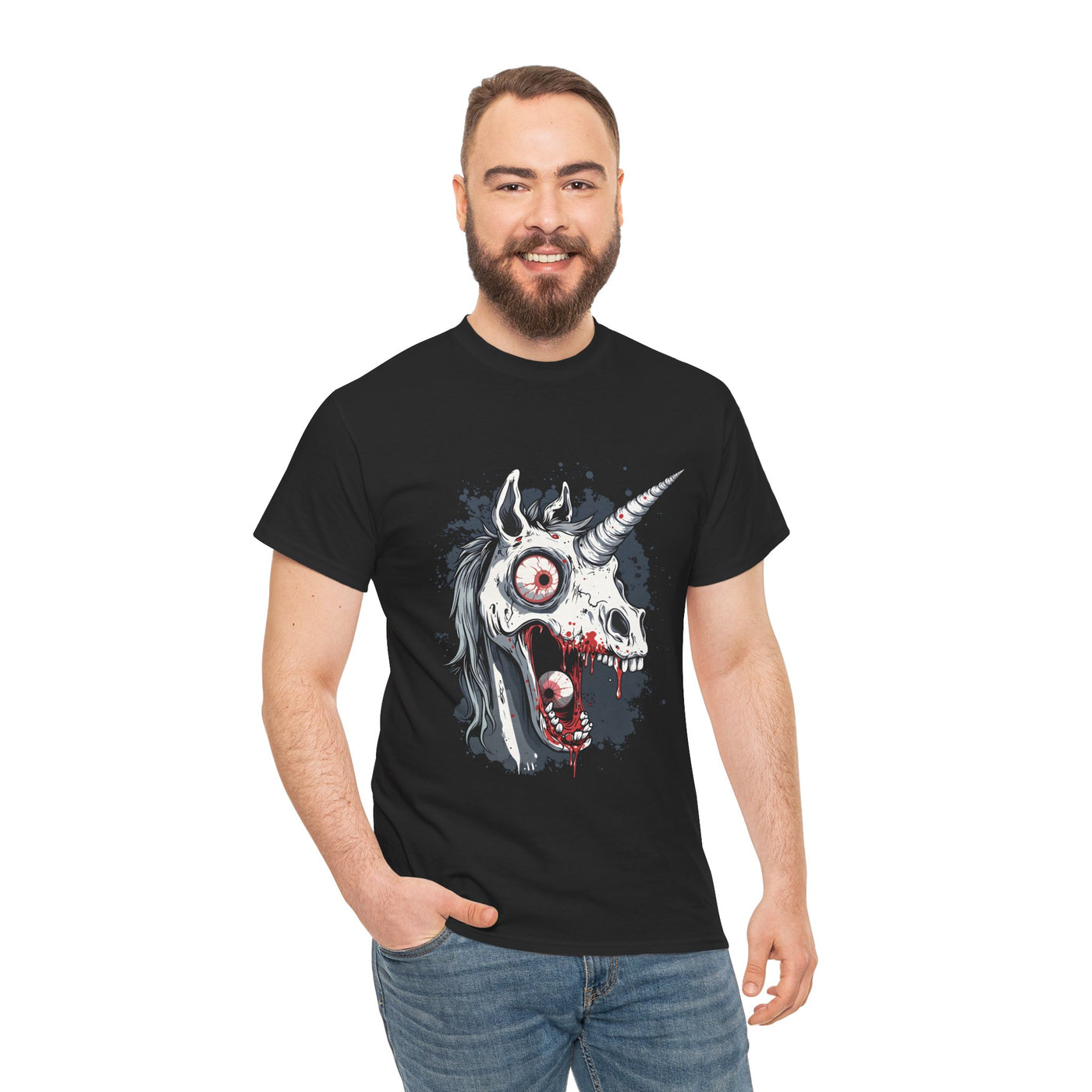 Unicorn Tshirt / Creepy Unicorn / Horror Tshirt / Gothic Tshirt