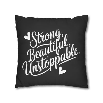 Canvas Pillowcase - Chic Retro Print Stylish Home Decor