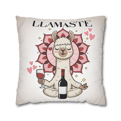 Unwind with Wine - Poly Canvas Pillowcase