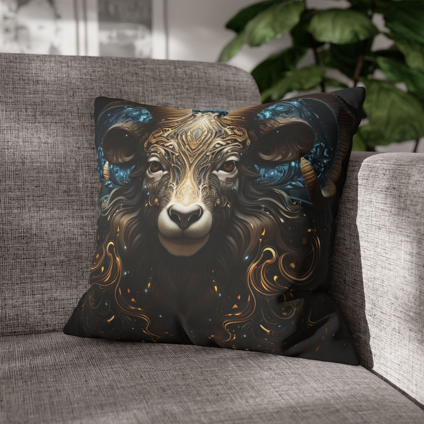 Artistic Aries Zodiac Design Pillowcase for Home Decor