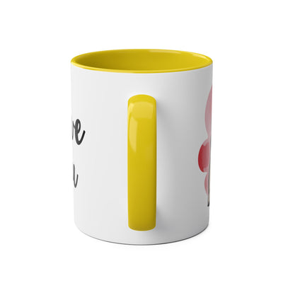 I Love You Two-Tones Mug with Cute Pug Dog