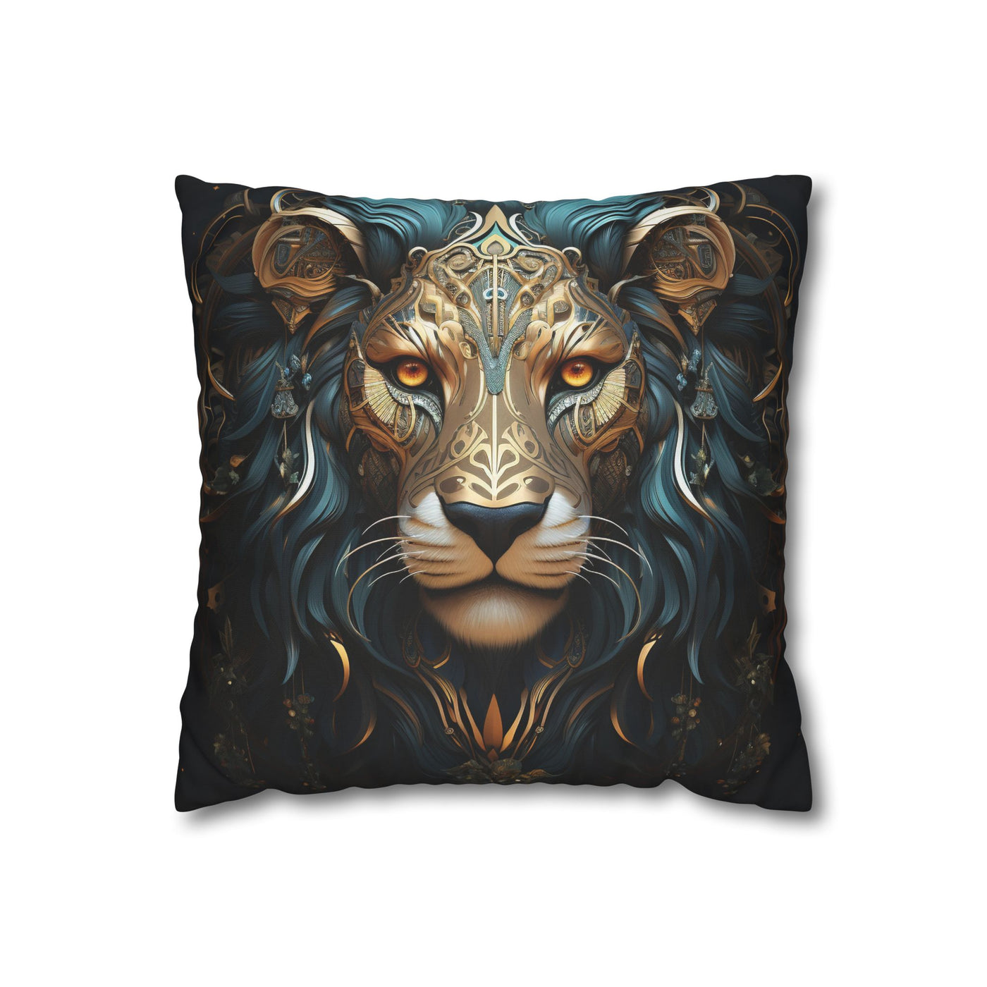 Majestic Leo Zodiac Decorative Pillowcase - Boho Style Cushion Cover