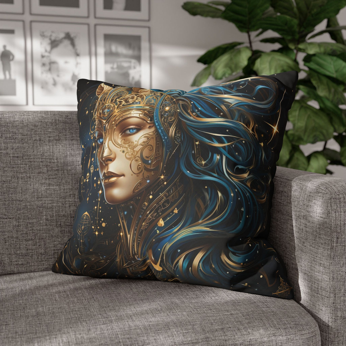 Artistic Sagittarius Zodiac Poly Canvas Pillowcase - Enchanted Home Decor