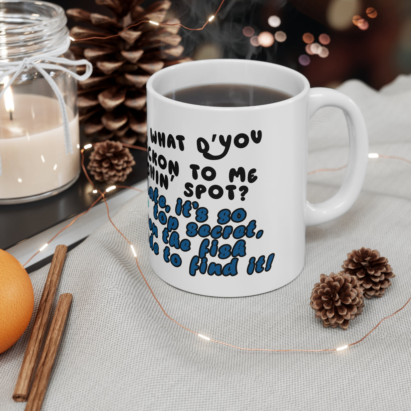 Funny Fishing Ceramic Coffee Mug – 11oz & 15oz