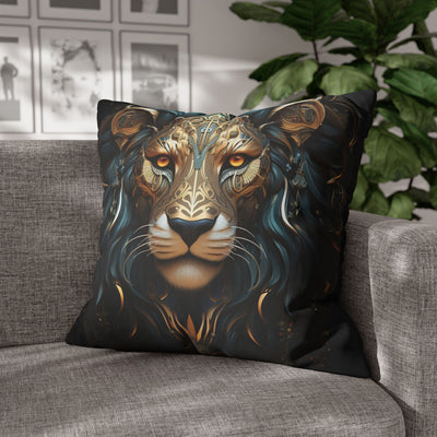 Majestic Leo Zodiac Decorative Pillowcase - Boho Style Cushion Cover