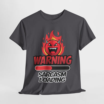 Funny Sarcastic Warning Tee - Unisex Heavy Cotton T-Shirt