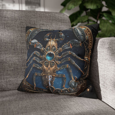 Astrological Zodiac Scorpio Poly Canvas Pillowcase - Celestial Home Decor