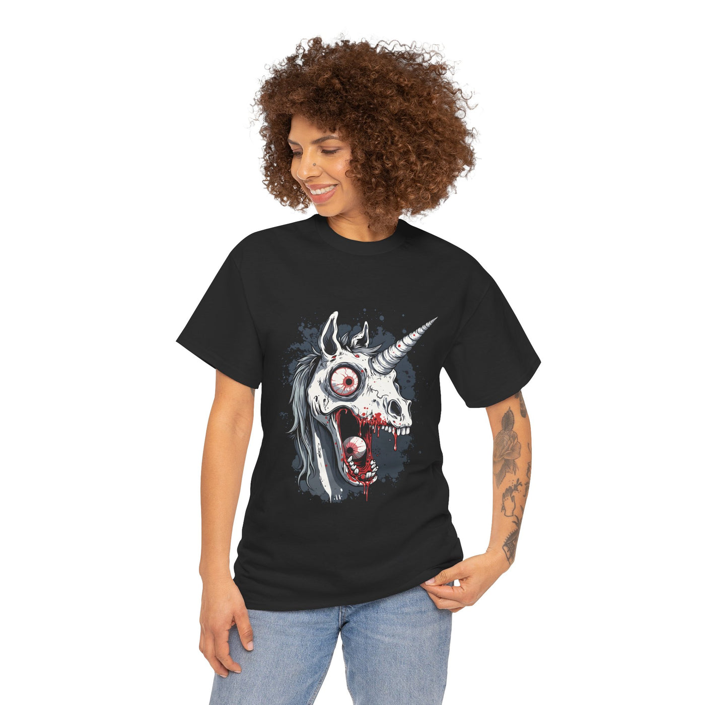 Unicorn Tshirt / Creepy Unicorn / Horror Tshirt / Gothic Tshirt