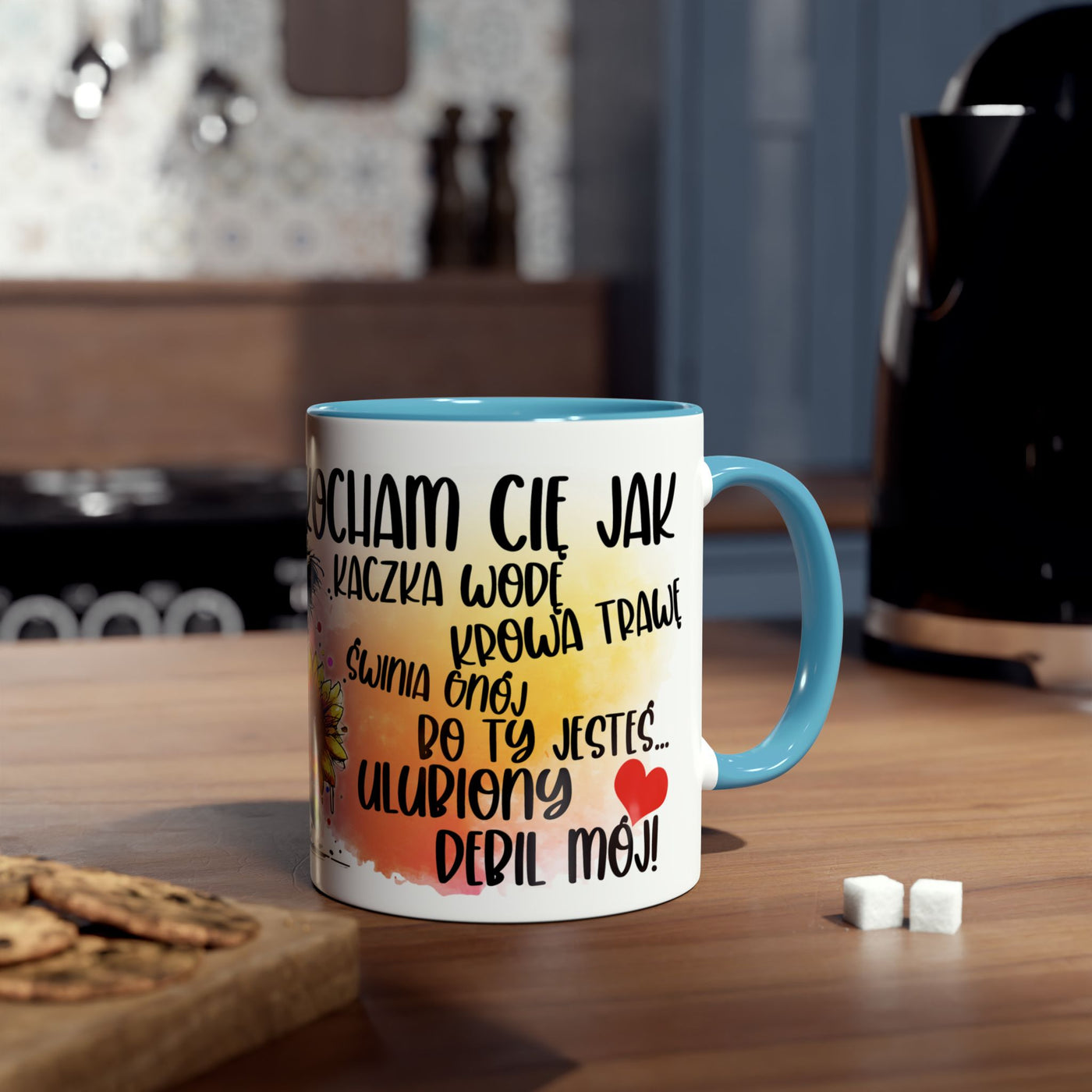 Kocham Cię jak... Dwukolorowy Kubek