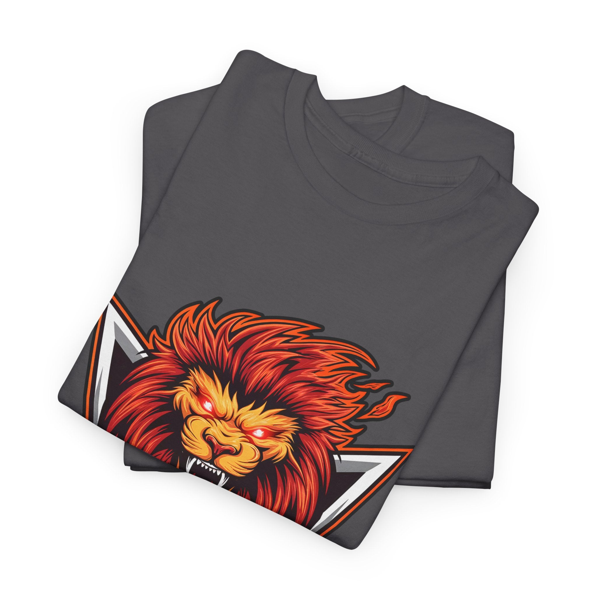 Motivational Lion Graphic Tee - 'No Excuses, Just Results'