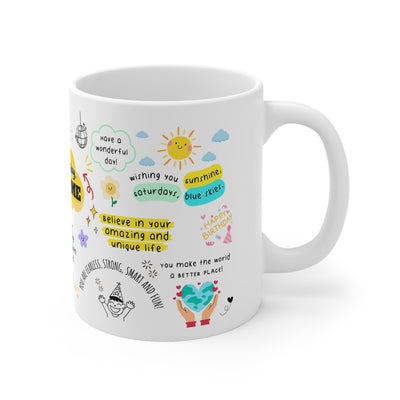 Personalized Birthday White Ceramic Coffee Cups