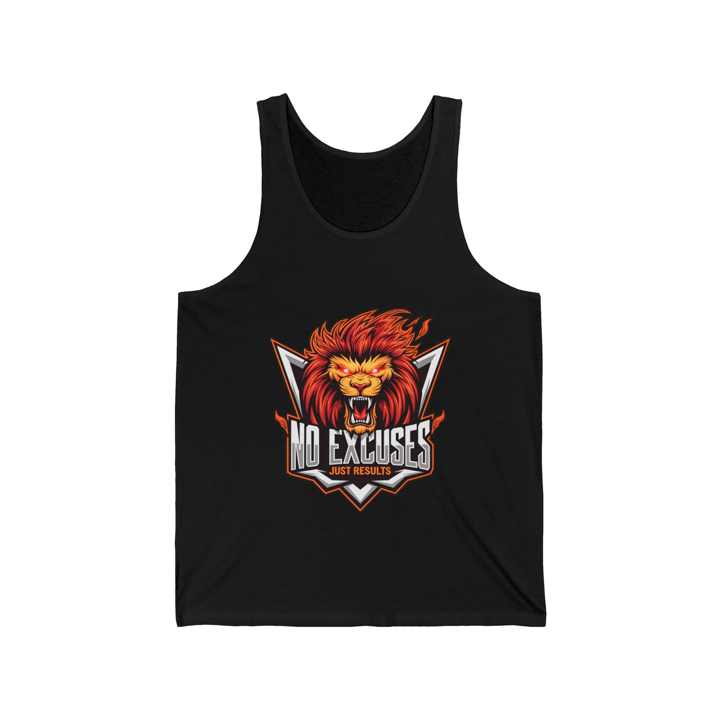 No Excuses Unisex Jersey Tank - Motivational Fitness Apparel