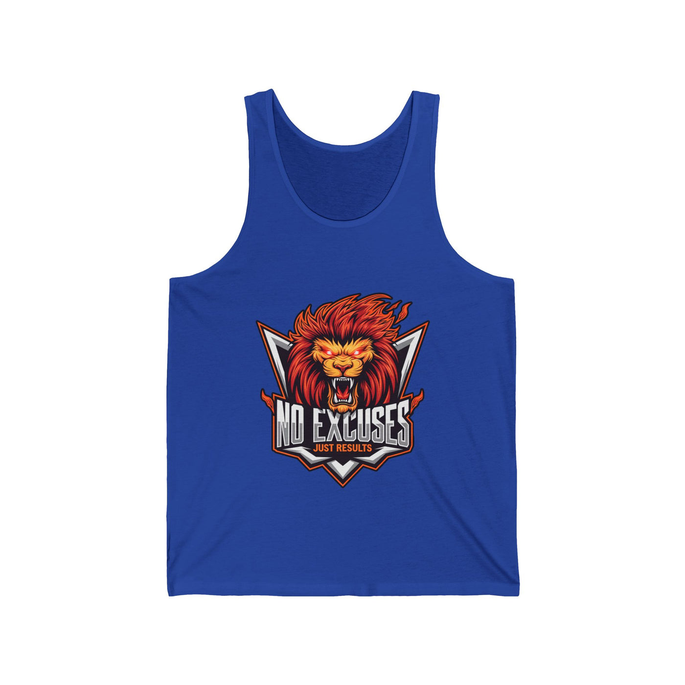 No Excuses Unisex Jersey Tank - Motivational Fitness Apparel