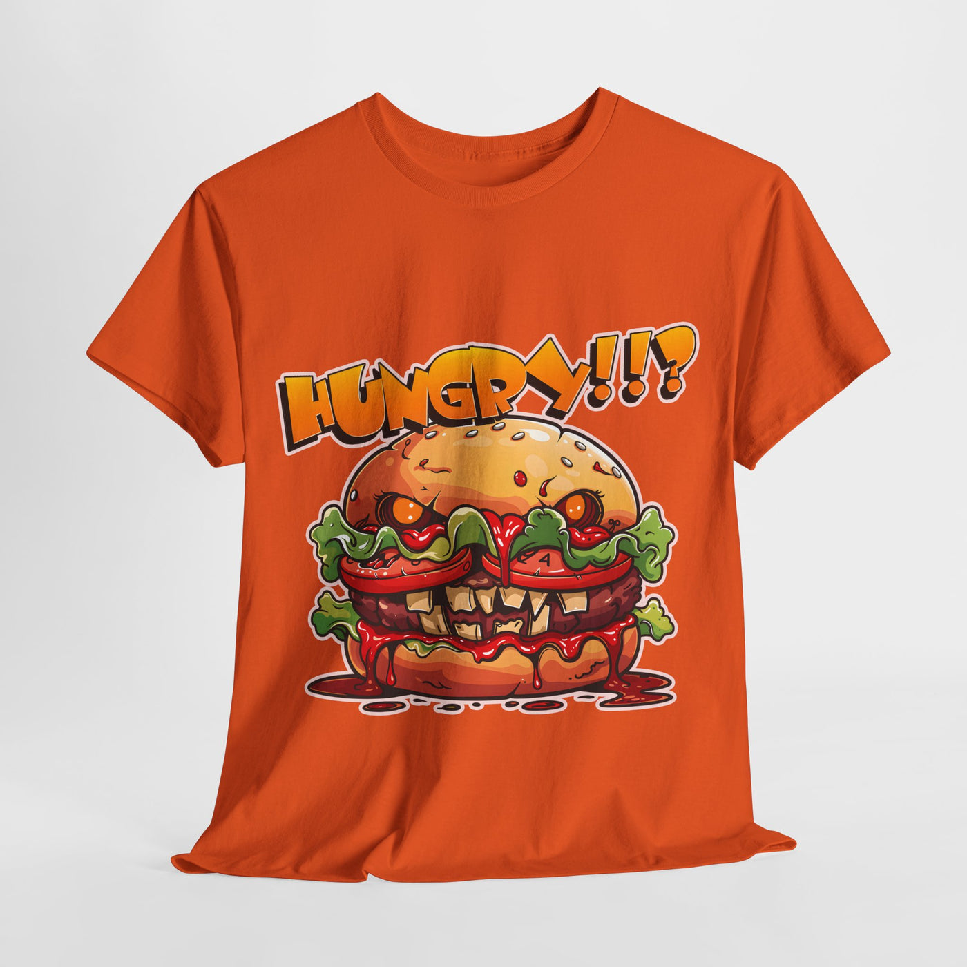 Scary Hamburger Tshirt Unisex, Funny Design