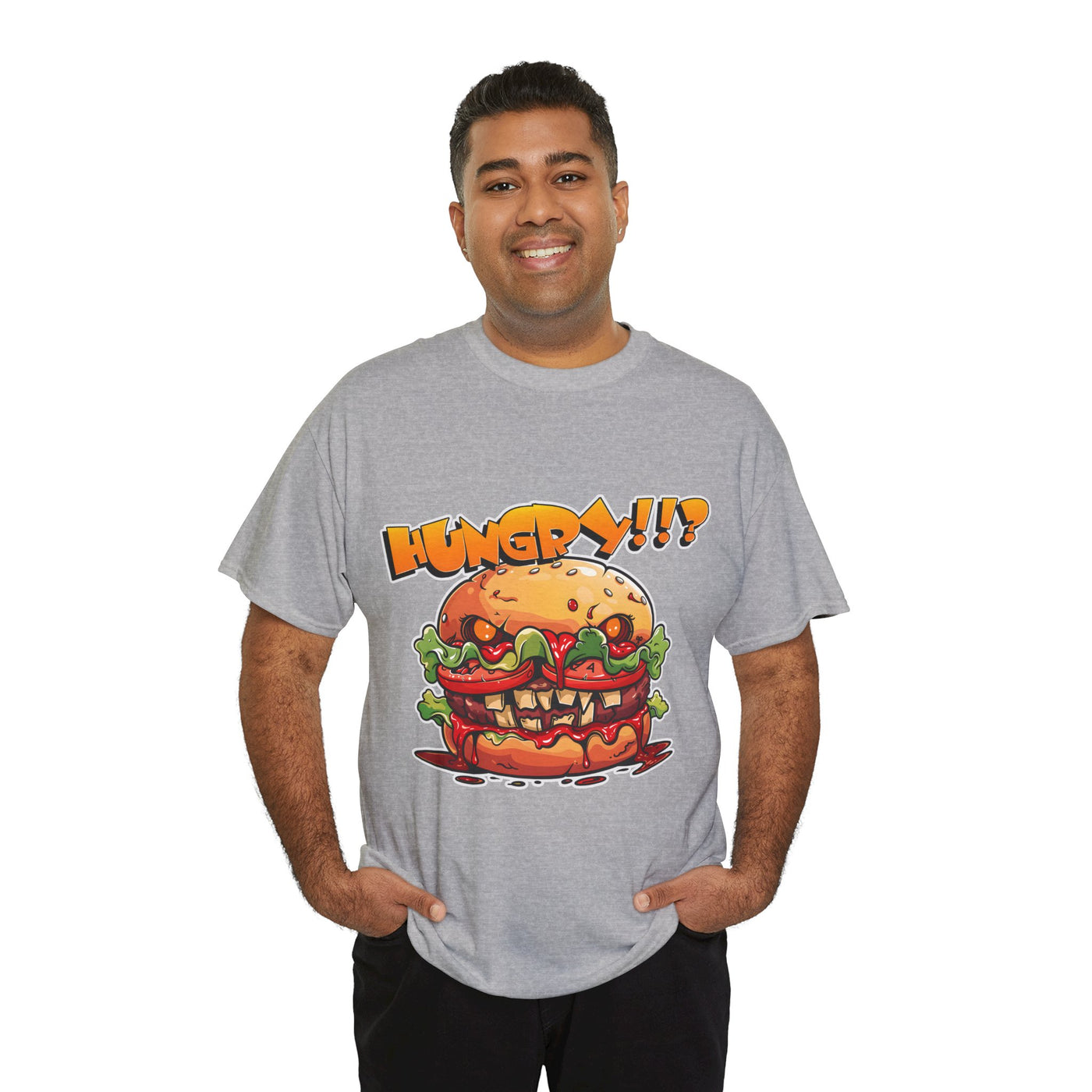 Scary Hamburger Tshirt Unisex, Funny Design