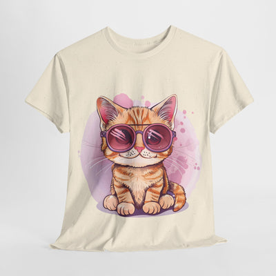 Cute Cat T-shirt, Cat with a Sunglasses Shirt