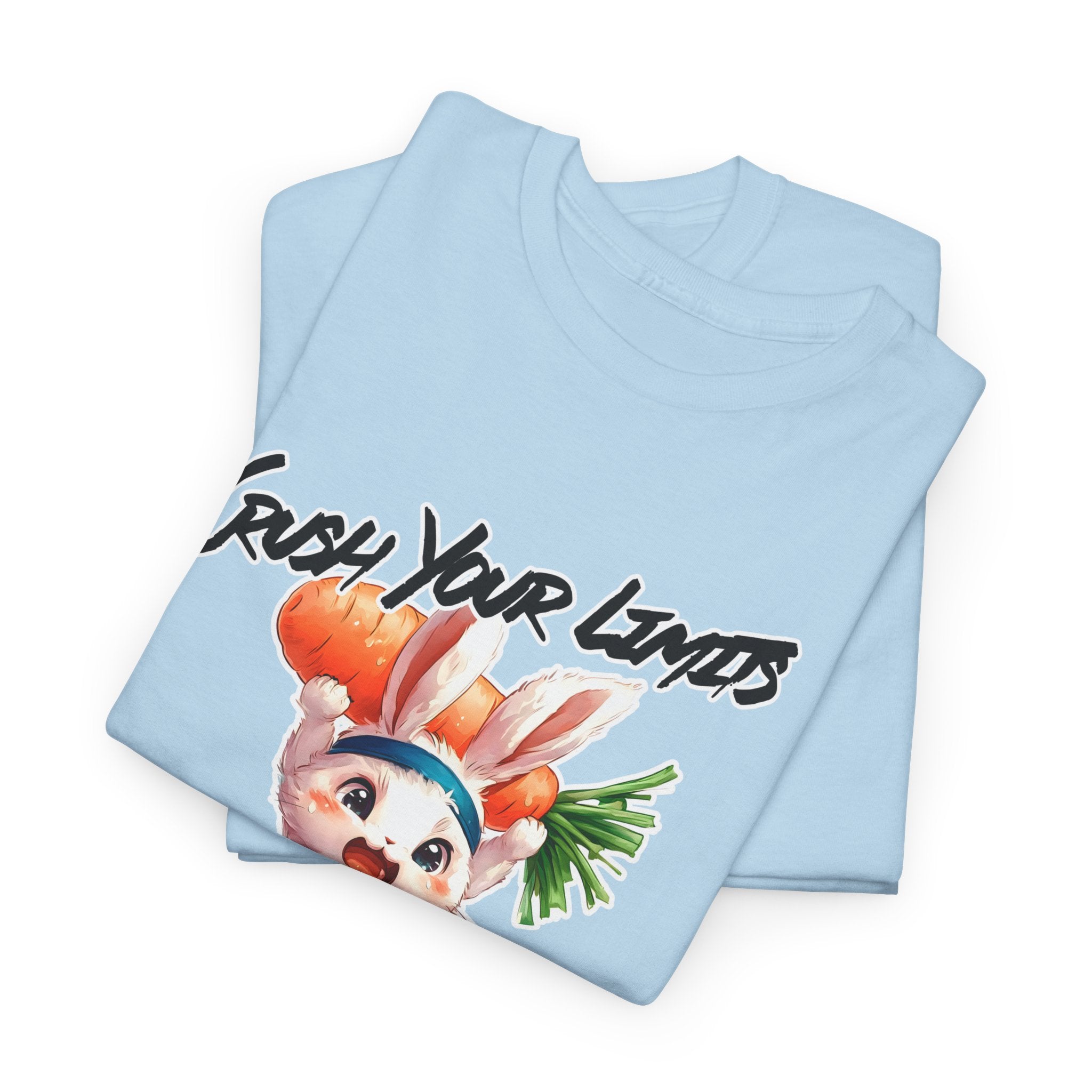 Motivational Unisex Heavy Cotton Tee - 'Crush Your Limits'