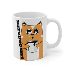 Personalizowany biały kubek ceramiczny 330 ml