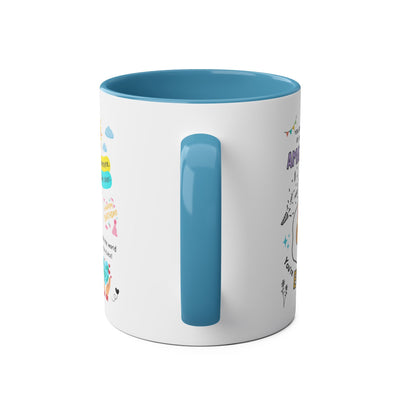 Personalized Two-Tone Birthday Coffee Mug - Celebrate with Custom Name Design